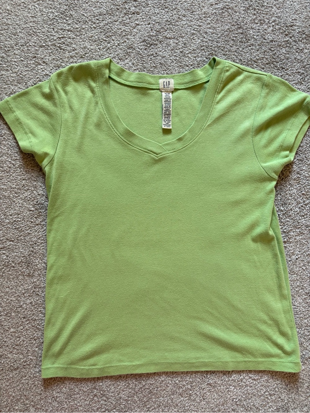 Lime green vintage Gap tee